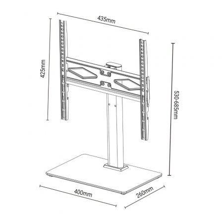 Tm Electron Soporte de sobremesa TMSLC419 para TV de 32-50 pulgadas hasta 30 kg Tm Electron Soporte de sobremesa TMSLC419 para TV de 32-50 pulgadas hasta 30 kg